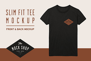 Slim Fit Tee Mockup