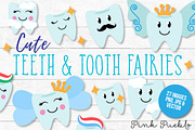Tooth Fairy Clipart and Vectors, an Illustration by PinkPueblo (Thumbnail 1 of 3)