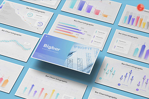 Bar Chart PowerPoint, a Presentation Template by Pixslides