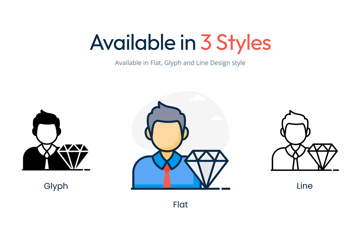 Customer Feedback Icon Set, a Person Illustration by Brickclay (Photo 3 of 7)