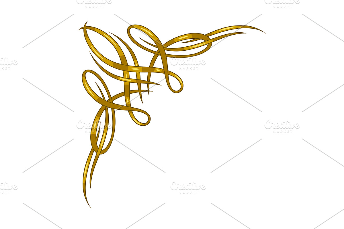 Vintage swirling corner., a Decorative Illustration by incomible