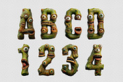 Ugly Monster Font, a Sans Serif Font by Handmadefont (Thumbnail 10 of 10)
