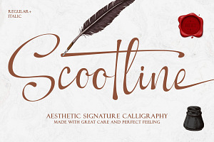 Scootline Signature Script Font