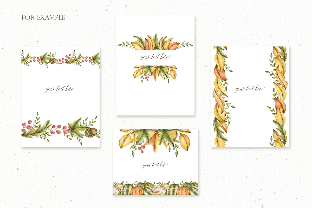 Watercolor Cute Thanksgiving Set, an Object Graphic by OrangePeafowlArt (Photo 10 of 15)