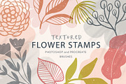 Textured Flower Stamp Brushes, a Brush Add-On by Sweet Fig (Thumbnail 1 of 9)
