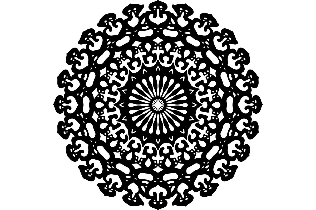 Ornate Black Mandala Designs Set, an Object Graphic by jahid234 (Photo 7 of 10)