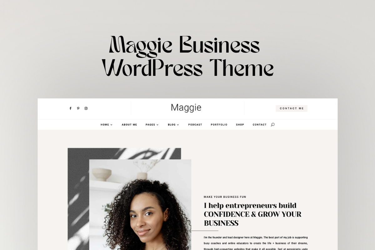 Coaching Maggie WordPress Divi 5, a WordPress Template by Lovely Confetti (Photo 2 of 5)