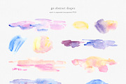 Among the Clouds watercolor set, a Wallpaper Graphic by Volha Studio (Thumbnail 5 of 12)
