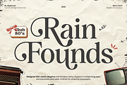 GC Rain Founds - Elegant Retro Serif, a Serif Font by Glyphonic (Thumbnail 1 of 15)