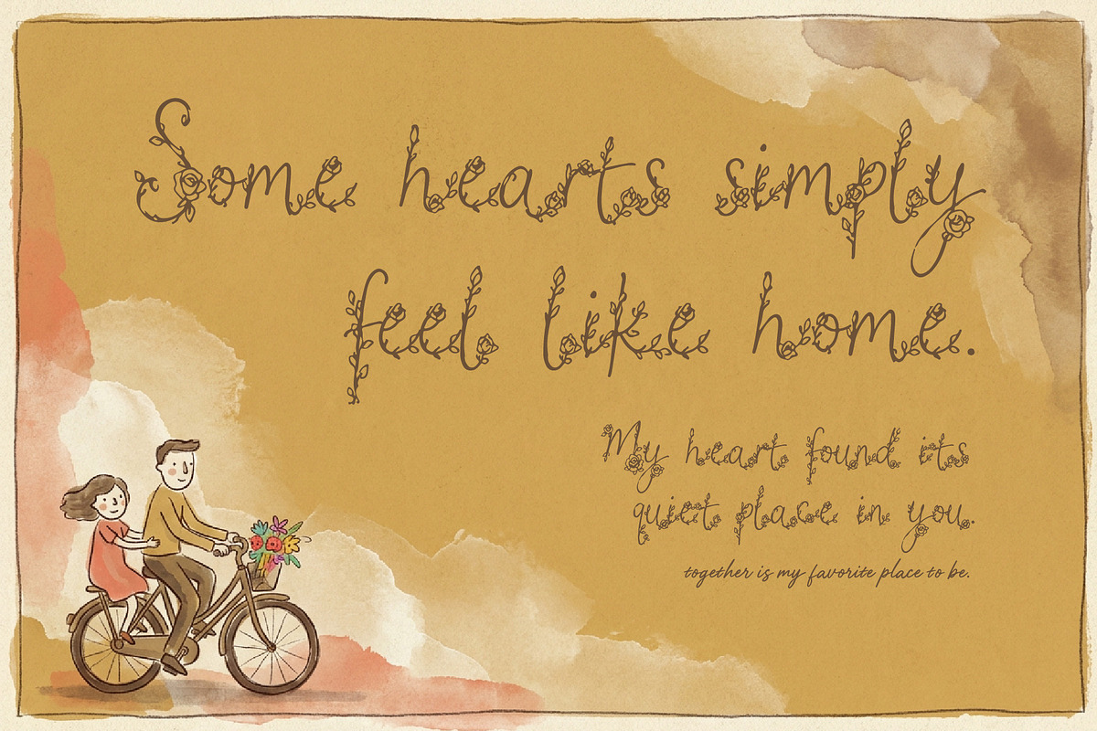 HoneiMoylavi, Delicate Floral Script, a Script Font by HypeWorksCo (Photo 9 of 19)