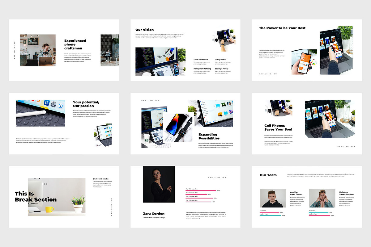 Jigio : App Showcase Powerpoint, a Presentation Template by Punkl Camp (Photo 3 of 9)
