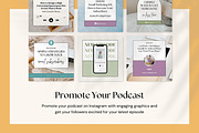Podcast Promo Instagram Templates, a Social Media Template by Fallon Gerst (Thumbnail 8 of 16)