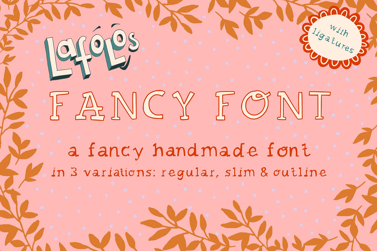 LAFOLOs Fancy Font, a Handwritten Font by LAFOLO (Photo 1 of 7)