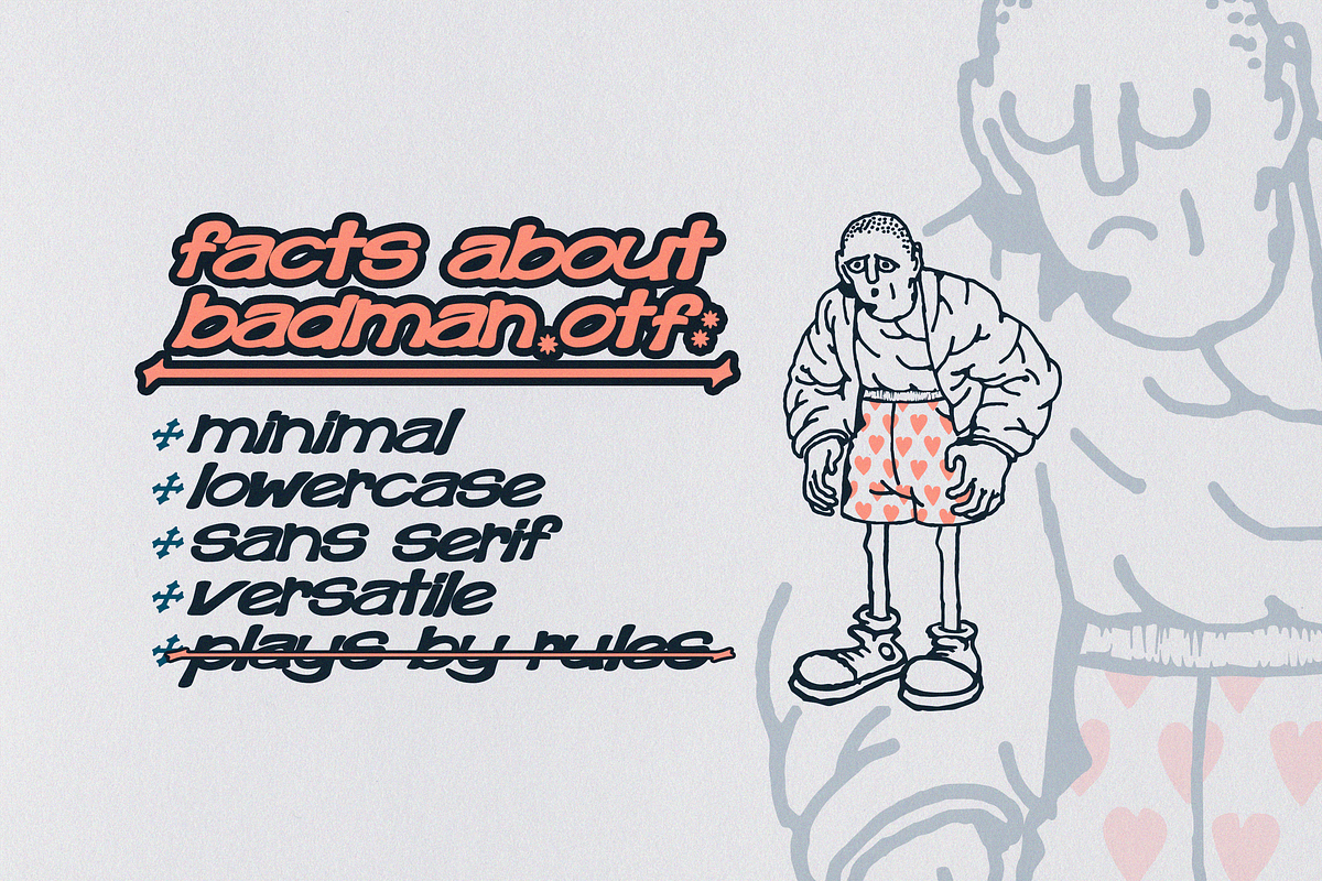 BADMAN - THE BADDEST FONT IN TOWN, a Font by Retro Black Studio (Photo 2 of 8)