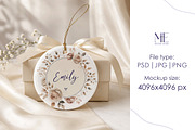 Round Ceramic Ornament Mockup, a Merchandise Mockup by Mie Mockup Studio (Thumbnail 6 of 7)