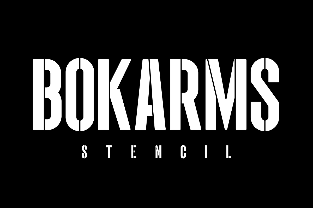 Bokarms | Slab & Stencil, a Slab Serif Font by ESEM (Photo 7 of 11)