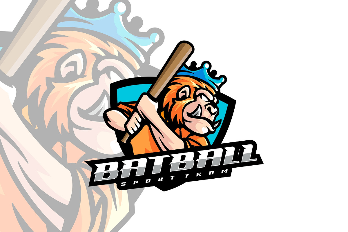 Bat Ball Mascot Sport Logo., a Branding & Logo Template by ModalTampang