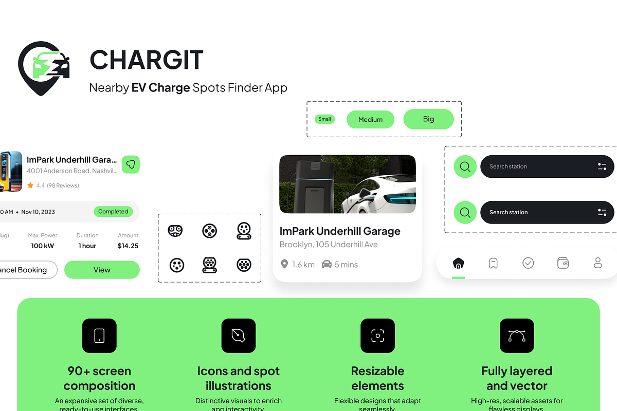 ChargIT: Empower Your Journey, an UI Kit Template by Fluttertop (Photo 9 of 13)