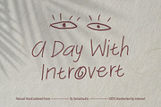 Handwritten font A day with introvet, a Script Font by tomatstudio (Thumbnail 1 of 5)