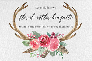 Rustic Watercolor Floral Design Kit