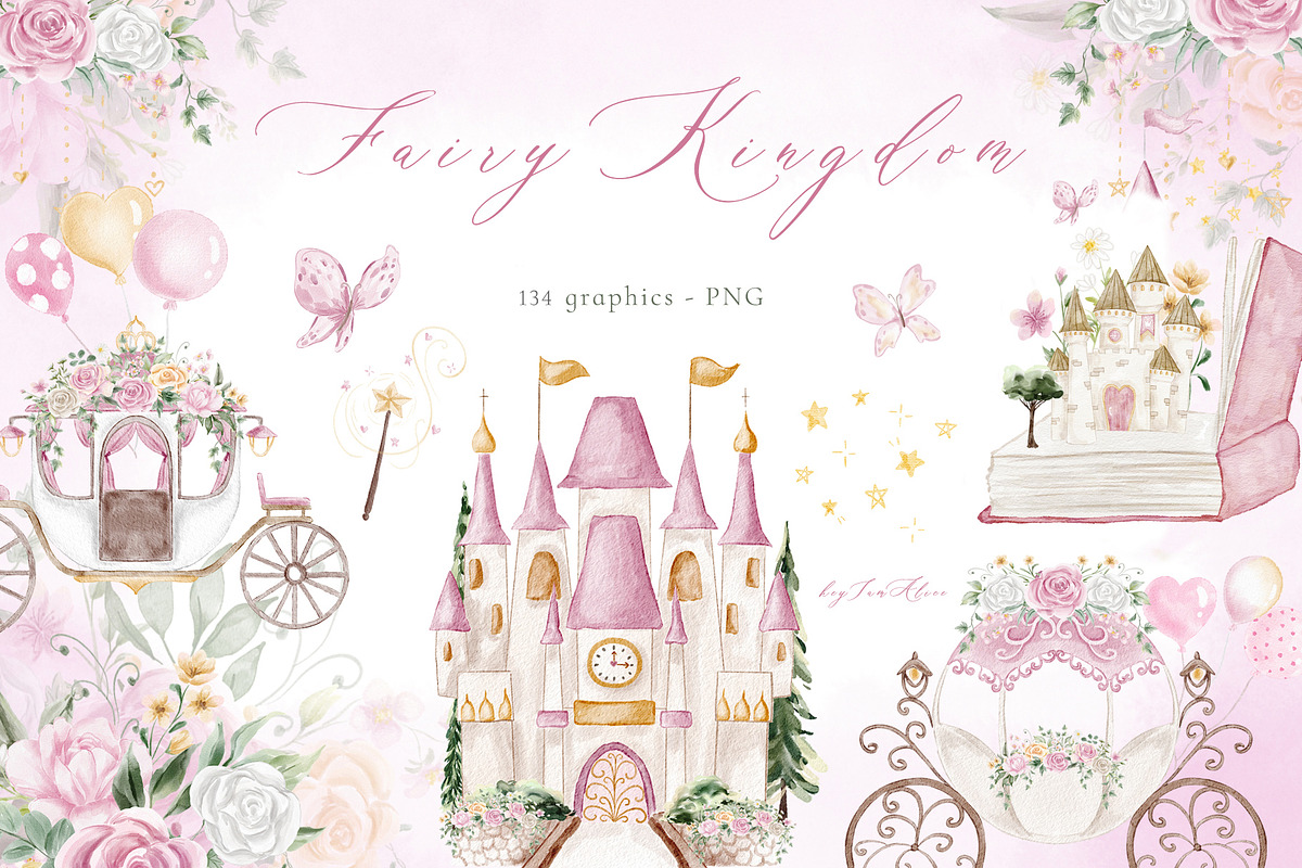 Fairy kingdom pink, an Illustration by heyiamalice (Photo 1 of 15)
