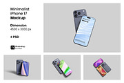 Minimalist iPhone 17 Mockup, a Mockup by ianmikraz (Thumbnail 1 of 5)