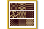 Set of Seamless Geometric Brown and, a Pattern Graphic by FineArtStudio (Thumbnail 3 of 3)