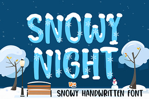 Snowy Night, a Sans Serif Font by Dm Studio