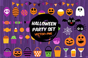 Halloween Party set, a Decorative Illustration by faitotoro (Thumbnail 1 of 7)
