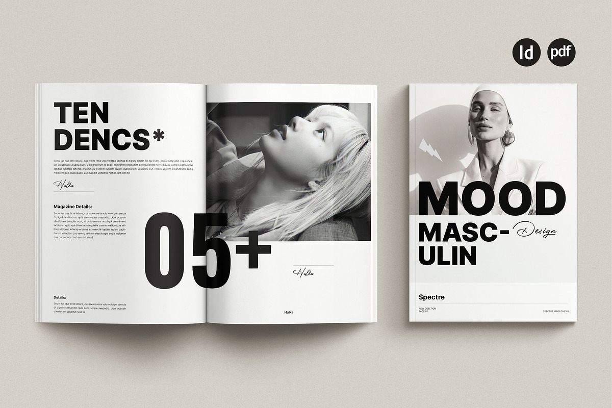 Specter Editorial LookBook Template, a Magazine Template by Creative-Work (Photo 1 of 8)