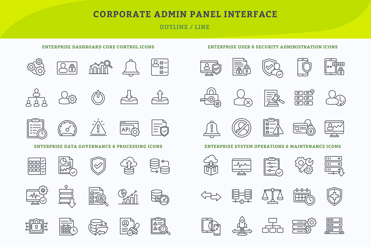 Admin Dashboard Icon Pack, an Icon by vexper (Photo 2 of 5)
