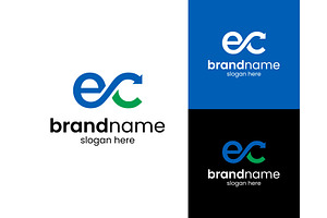Letter EC Loop Arrow Logo, a Branding & Logo Template by ika trisiana
