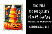 Halloween Postage Stamp Sublimation, an Illustration by Designking (Thumbnail 4 of 4)