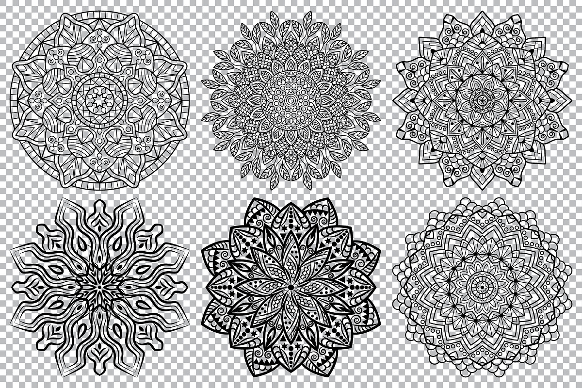 Mandala. Coloring book pages, an Object Graphic by jelisua88 (Photo 3 of 4)