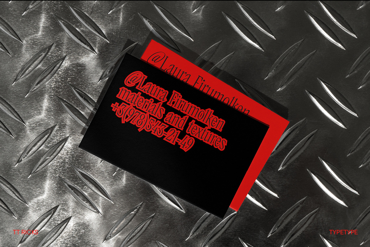 TT Ricks, a Serif Font by TypeType