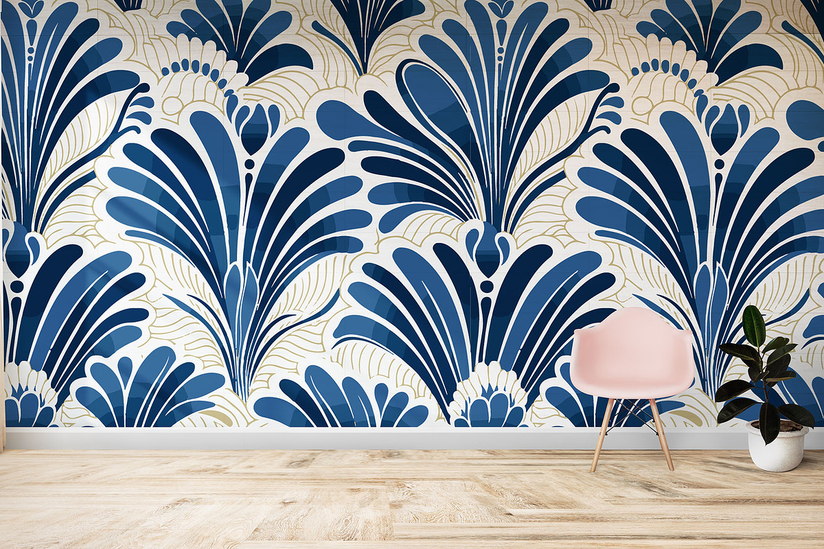Chinoiserie Art Deco Pattern, a Pattern Graphic by Eleven12 (Photo 4 of 4)