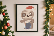 Christmas Animals Clipart Set, a Seasonal Illustration by Palau (Thumbnail 4 of 10)