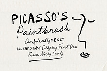 Picasso's Paintbrush Font Duo