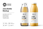 Juice Bottle Mockup, a Cups & Container Mockup by Mockup Factory (Thumbnail 1 of 3)
