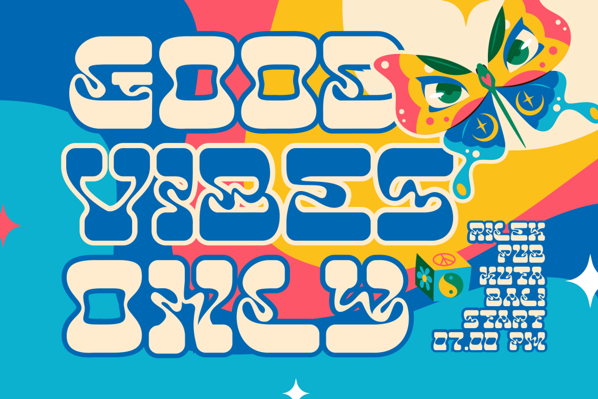 Neon Daze - Psychadelic Font, a Font by PutraCetol Studio (Photo 2 of 11)