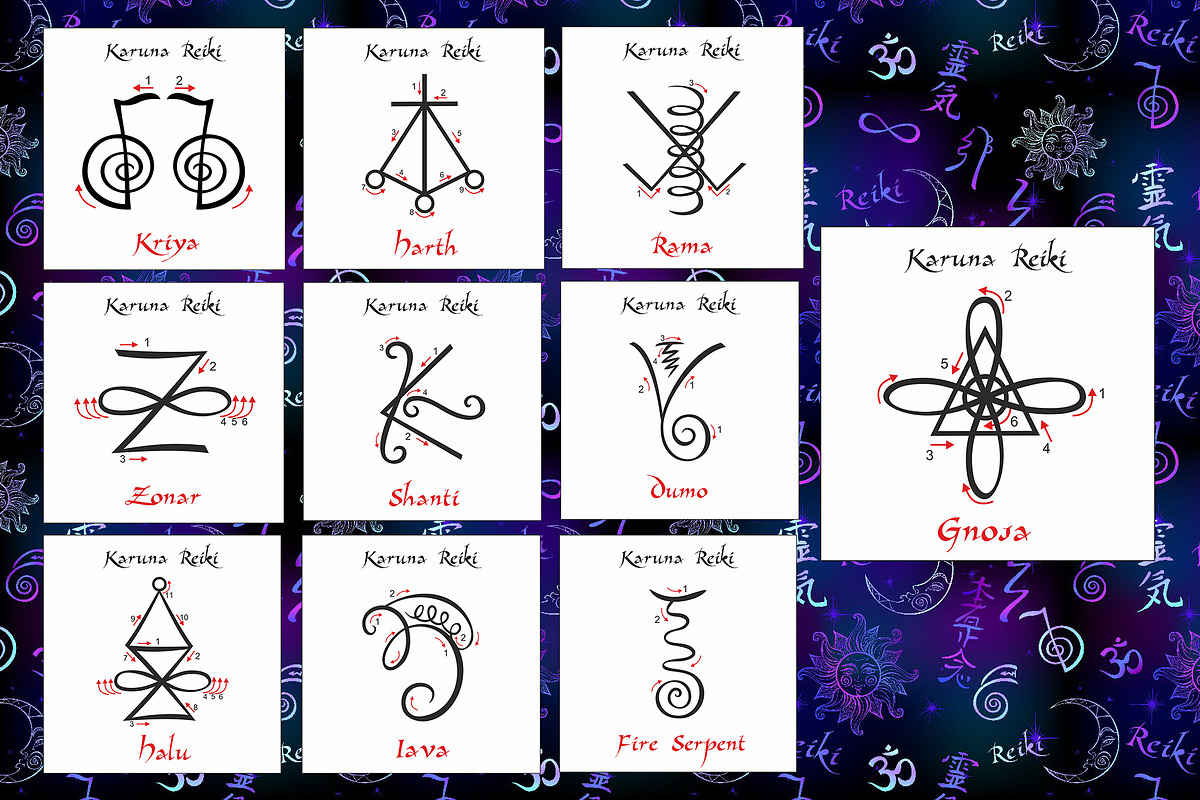 Reiki healing signs, self-healing, an Illustration by Grigaola.Art (Photo 9 of 15)