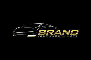 Sport car logo template