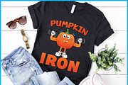 Pumpkin Iron Gym Halloween SVG, an Object Graphic by Creativeusart (Thumbnail 1 of 4)