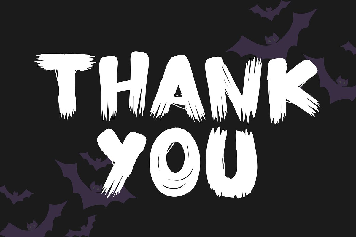 Halloween Phantom - Decorative font, a Handwritten Font by Brown Cupple (Photo 9 of 9)