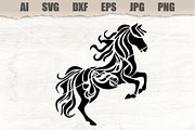 Stencil Horse, an Animal Illustration by MARYCRAFTIRIA (Thumbnail 1 of 3)