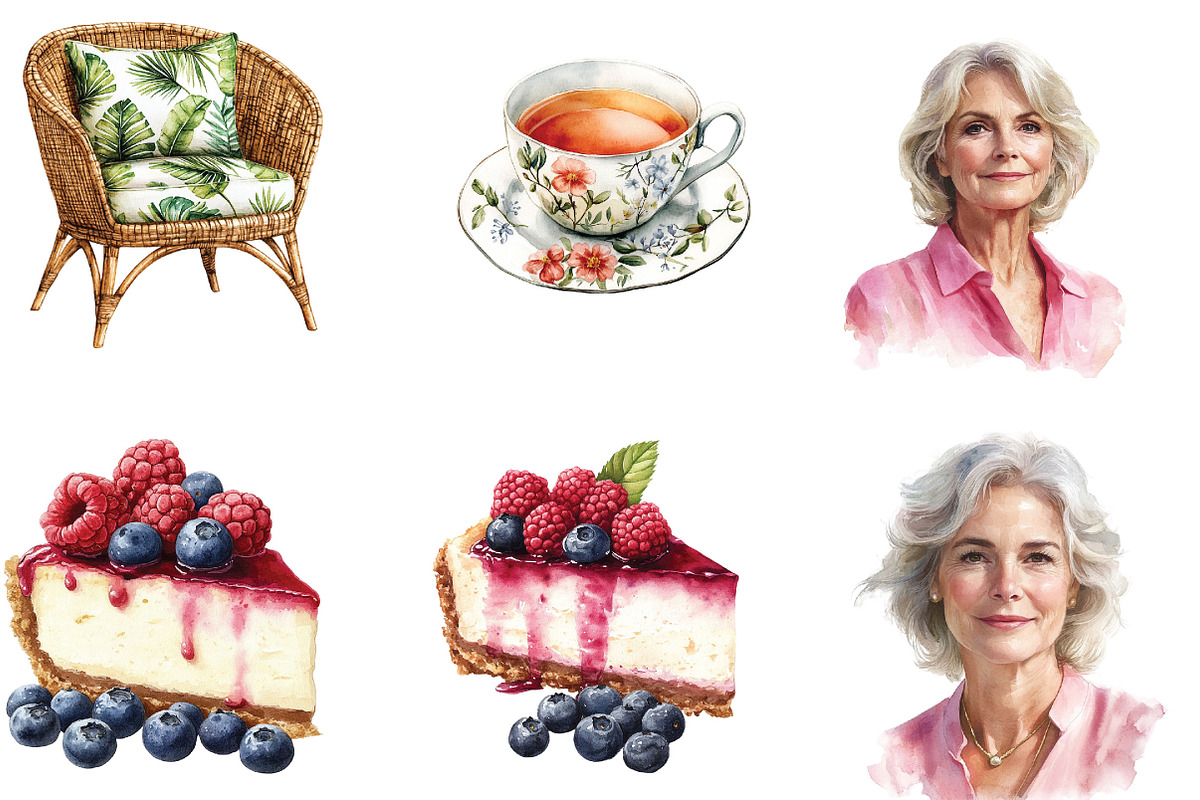 The Golden Girls Clipart, a Seasonal Illustration by Designking (Photo 5 of 5)