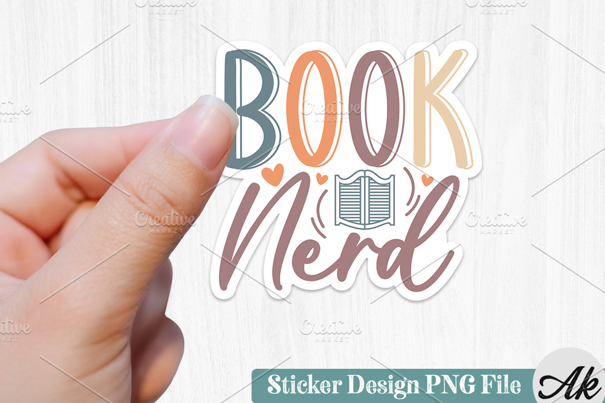Book Lover Sticker Bundle,PNG File,, a Graphic by akazaddesign (Photo 5 of 11)