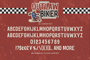 Outlaw Biker – Handmade Retro Font, a Slab Serif Font by Gassstype (Thumbnail 6 of 8)