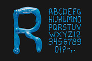 Oil Blue Font, a Font by Handmadefont (Thumbnail 2 of 9)