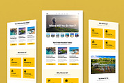 Modern Travel Email Newsletter, an UI Kit Template by MightyDesign (Thumbnail 1 of 9)